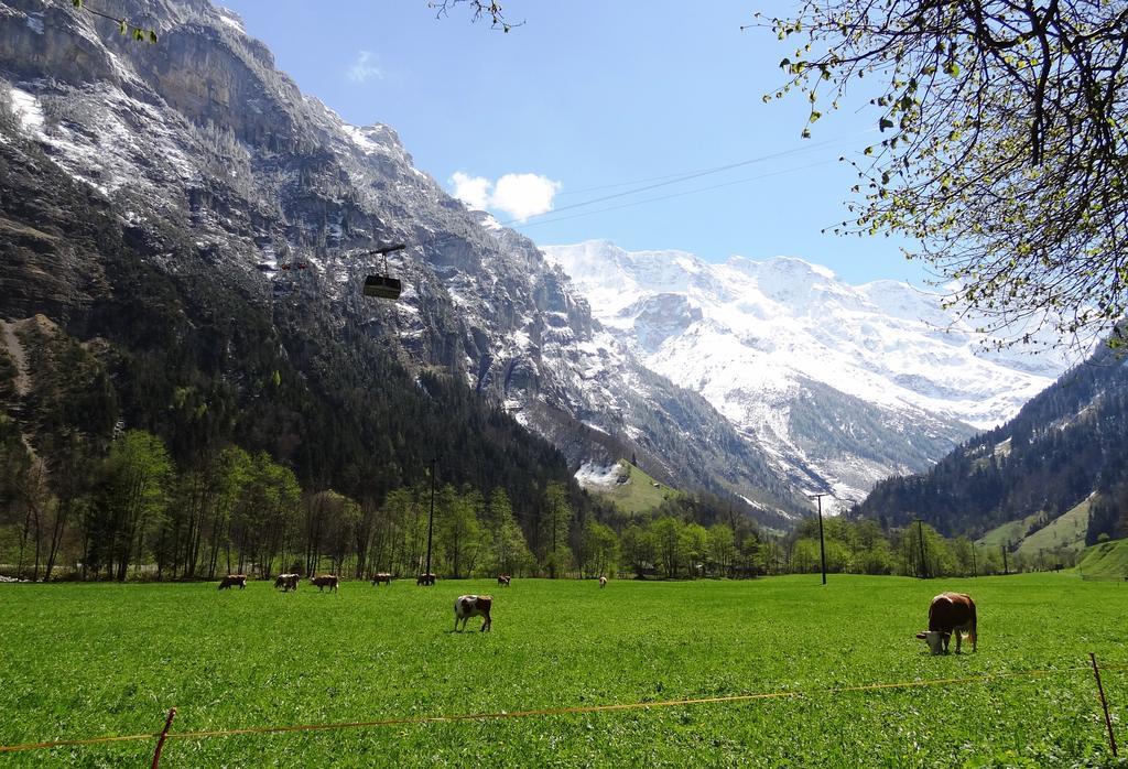 Ferienwohnung Base Cafe Lauterbrunnen Exterior foto